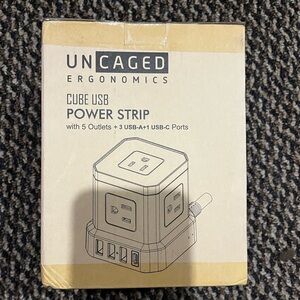 Cube Power Strips with Surge Protection, 10ft Extension Cord